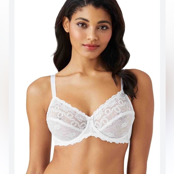 NWT! Wacoal 85720 White Bra - Picture 1 of 10